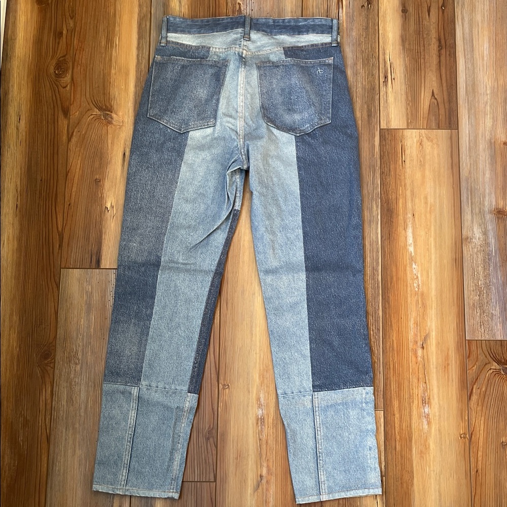 Rag & Bone Women's Denim Patchwork Straight Jeggi… - image 7